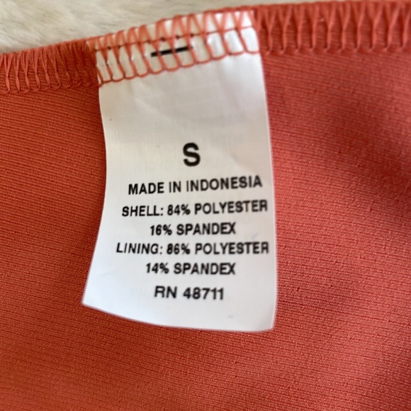 MTA Sport racer-back tangerine workout top, S - Picture 8 of 9